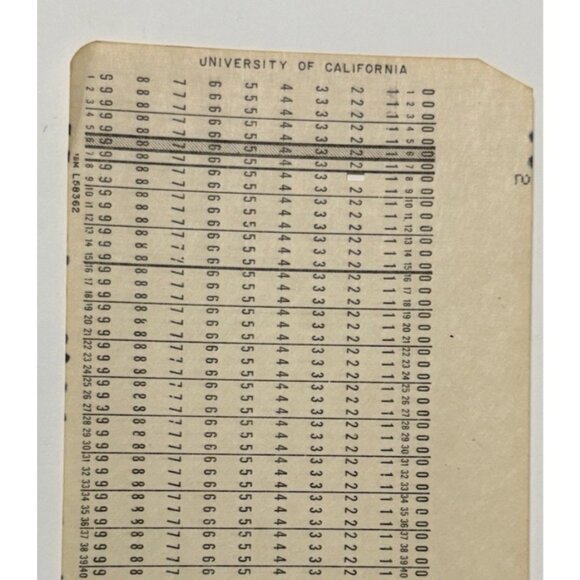 Lot 10 Vintage Computer Data Punch Cards Berkeley Computer Science University - Picture 4 of 5